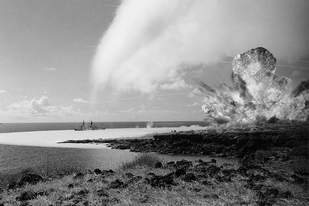USS Atlanta (IX304) and TNT explosion
